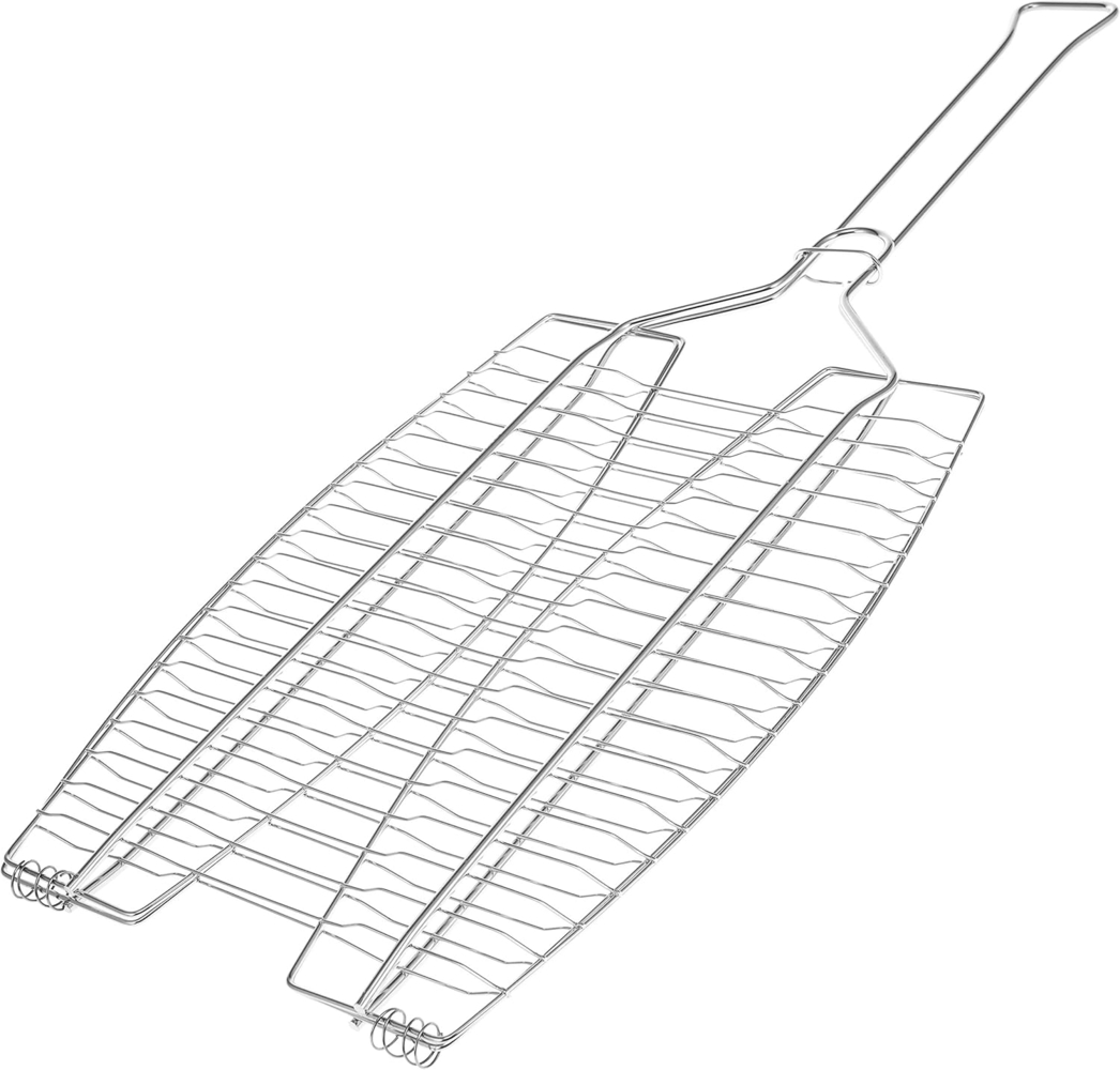 Fischgriller 2fach // Edelstahl // ca. 65 x 26,5 cm // Fischbräter Bild 1