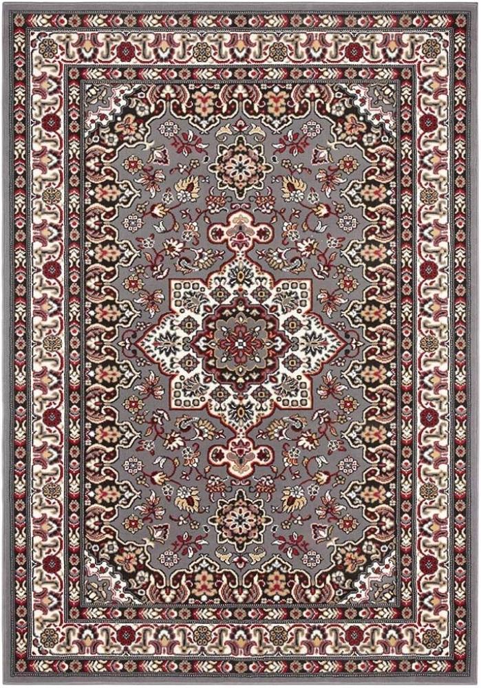 Orientalischer Kurzflor Teppich Parun Täbriz Grau - 120x170x0,9cm Bild 1