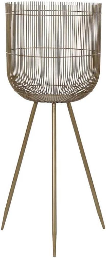 Blumentopf DKD Home Decor Gold Metall Glam (34,5 x 34,5 x 87 cm) Bild 1