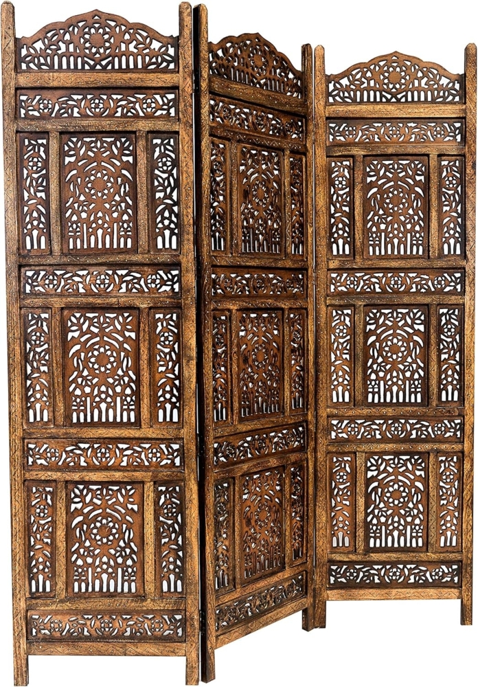 Marrakesch Orient & Mediterran Interior Paravent Orientalischer Paravent Abhinava 180cm, Raumteiler, Sichtschutz, Handarbeit Bild 1