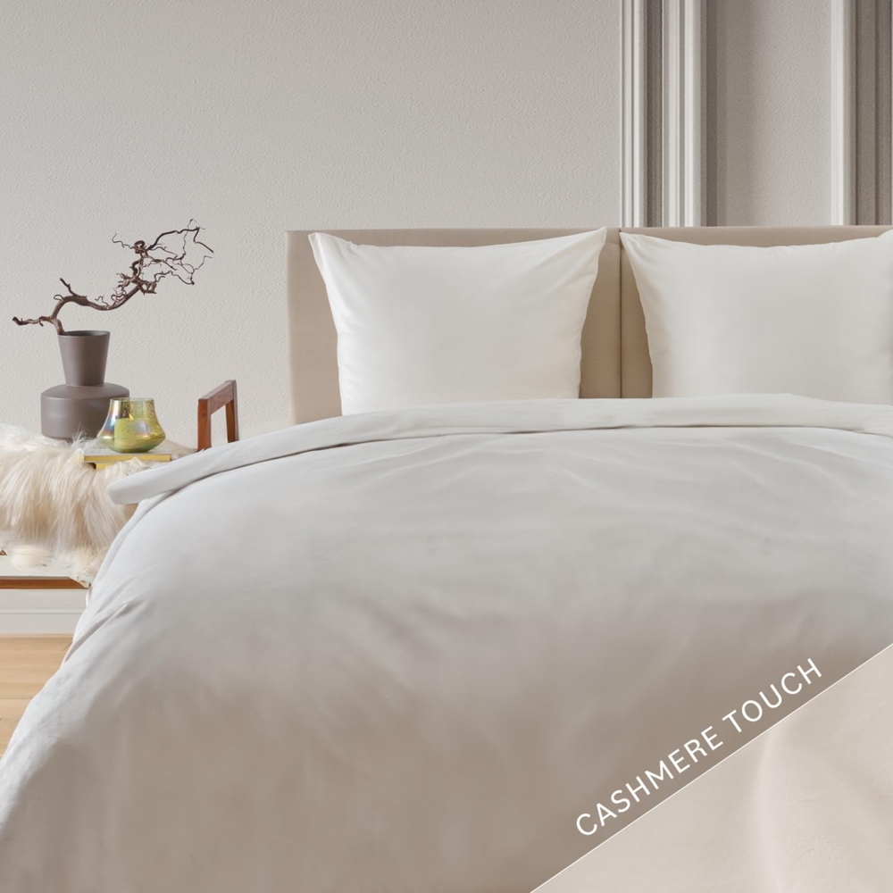Blumtal Bettwäsche Cashmere-Touch Plüsch, warme Winterbettwäsche + Kopfkissenbezug Bild 1