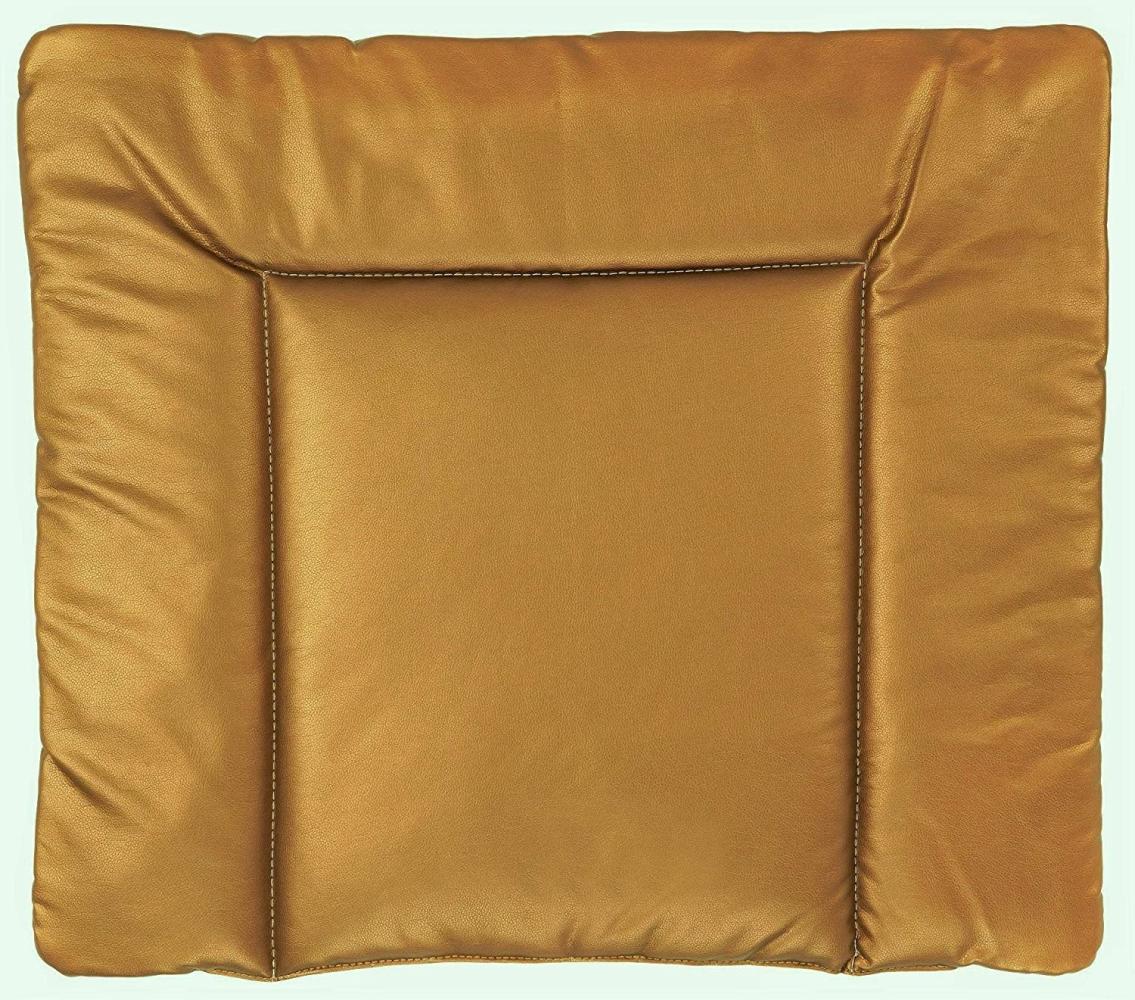 Ideenreich 2458 Wickelauflage Lederoptik (Metallic) Abwaschbar 75x85 cm, Bronze Bild 1