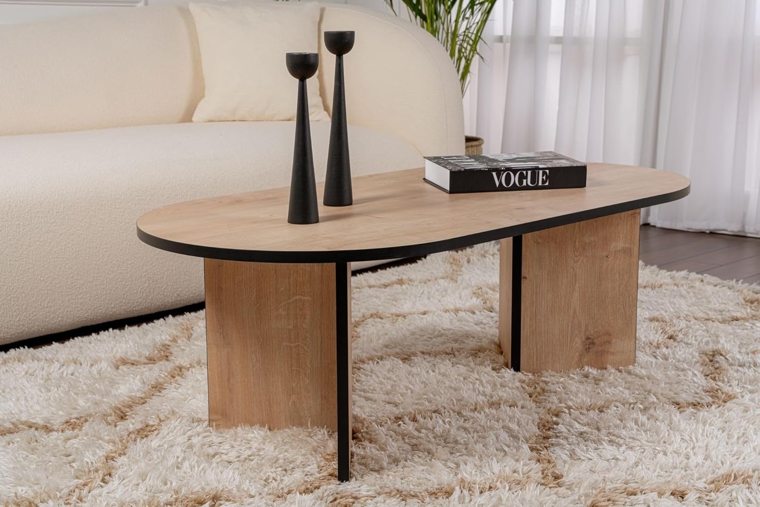 Skye Decor Couchtisch 100% MELAMINE COATED PARTICLE BOARD, 39,8 x 60 x 119 cm 909NRD11 Bild 1