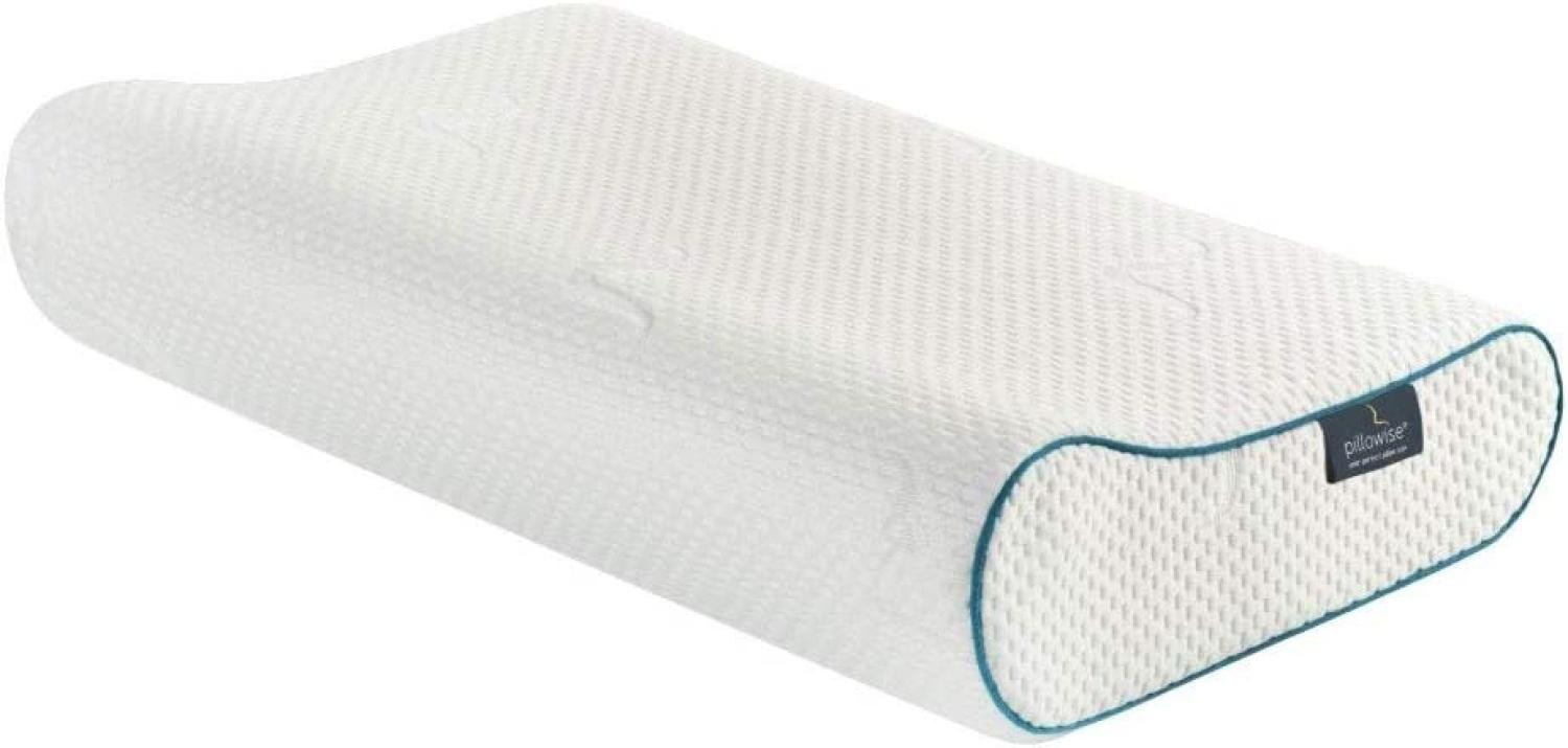 Pillowise Nackenstützkissen – Füllung mit 100% Memory Schaum, Tencel Bezug, waschbar, Farbe: Blau Bild 1