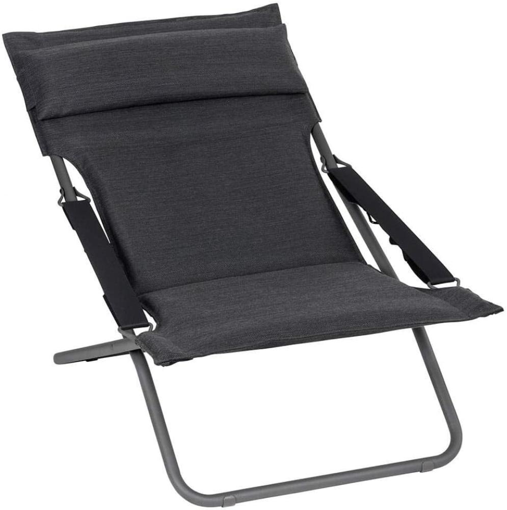 Lafuma Liegestuhl BAYANNE Deck Chair Hedona Onyx Bild 1