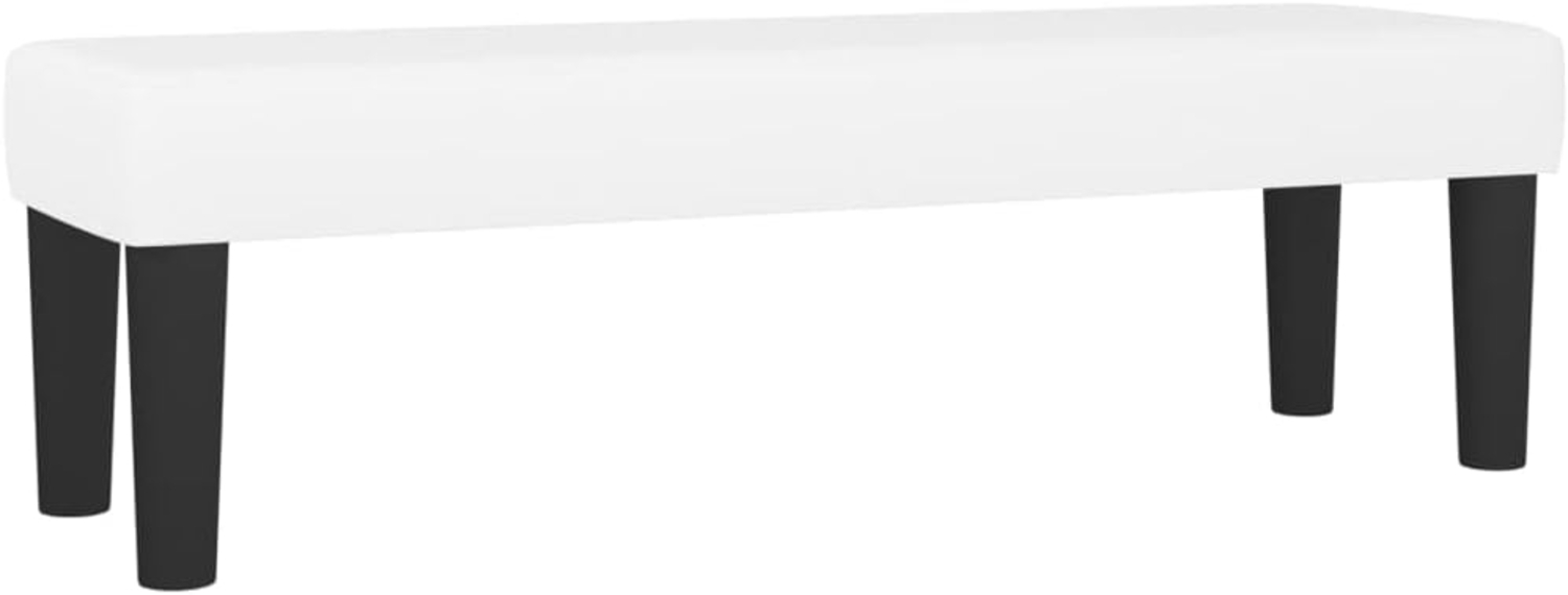 vidaXL Sitzbank Weiß 100x30x30 cm Kunstleder 346661 Bild 1