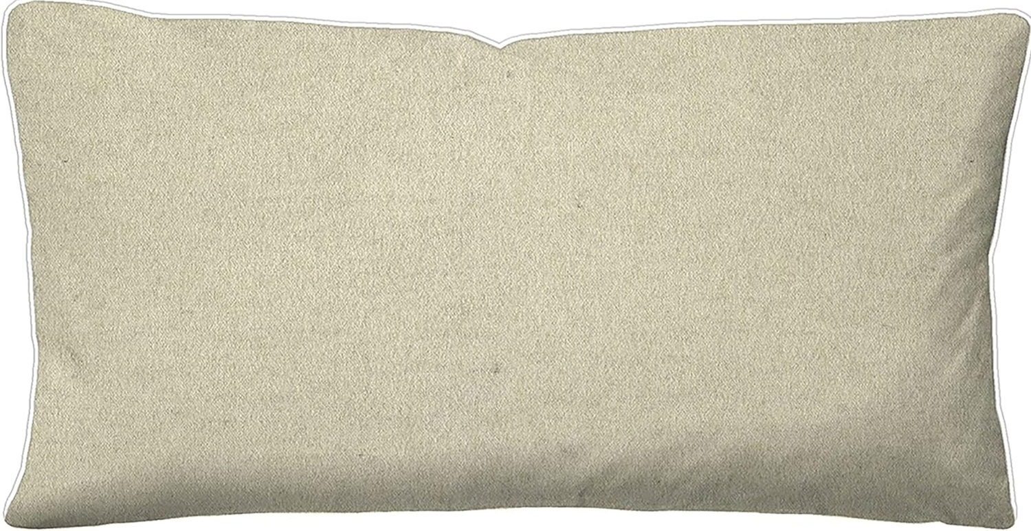 biberna Melange-Flanell Kissenbezug 0840500 MELANGE UNI, kitt, 1x 40x80 cm Bild 1