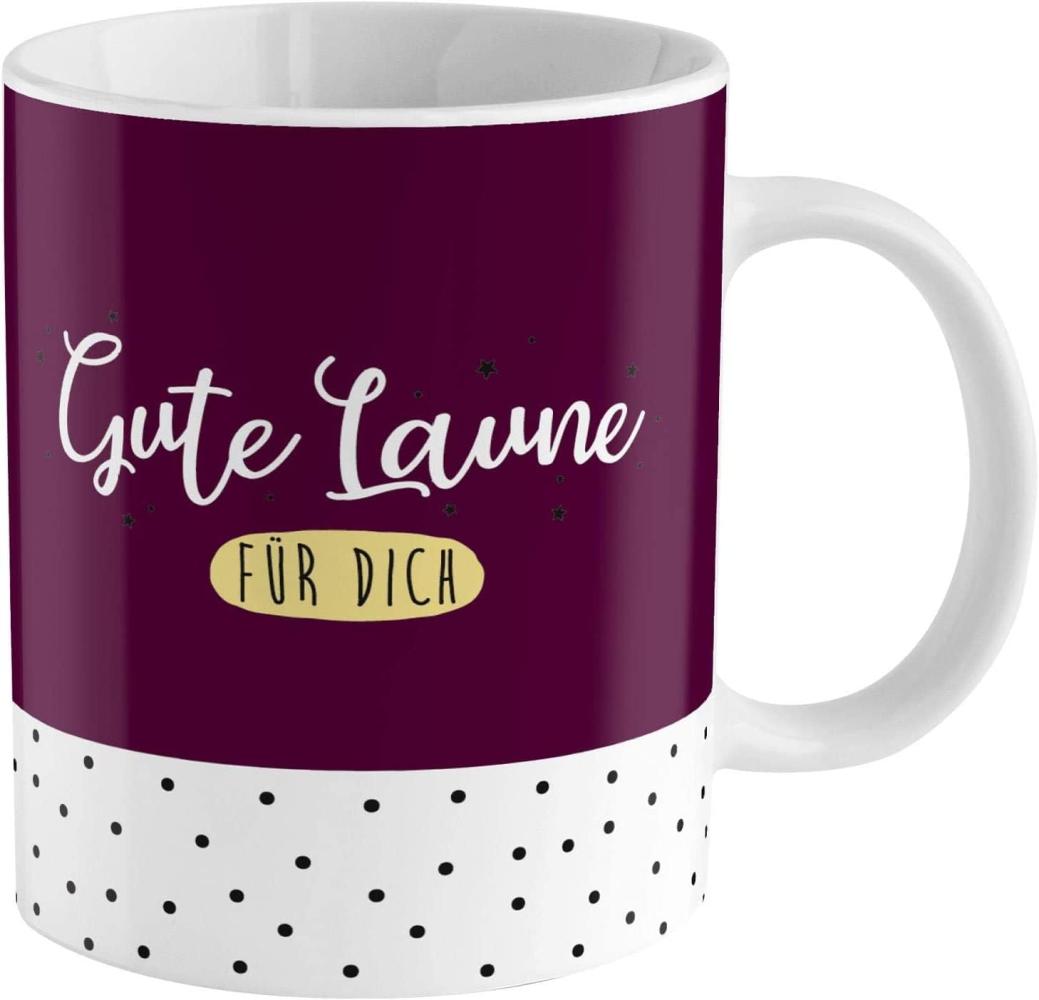 Sheepworld Zaubertasse mit Motiv "Gute Laune" | Motiv-Wechsel-Tasse, Porzellan, 35 cl, Tasse mit Spruch, Geschenkbox | Geschenk lustig, Überraschung | 46458 Bild 1