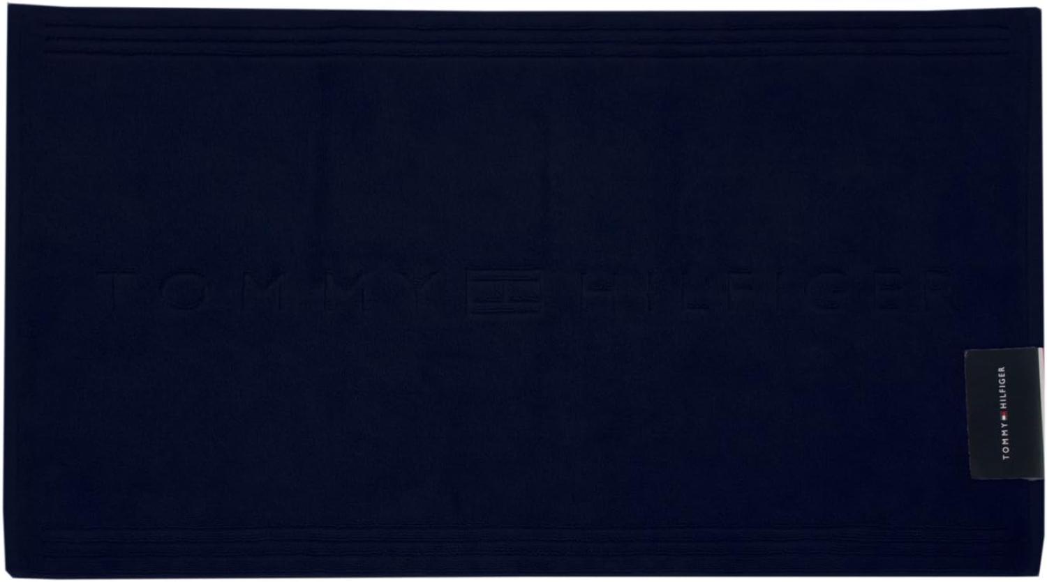 Tommy Hilfiger Badematte Uni | 60x120 cm | navy Bild 1