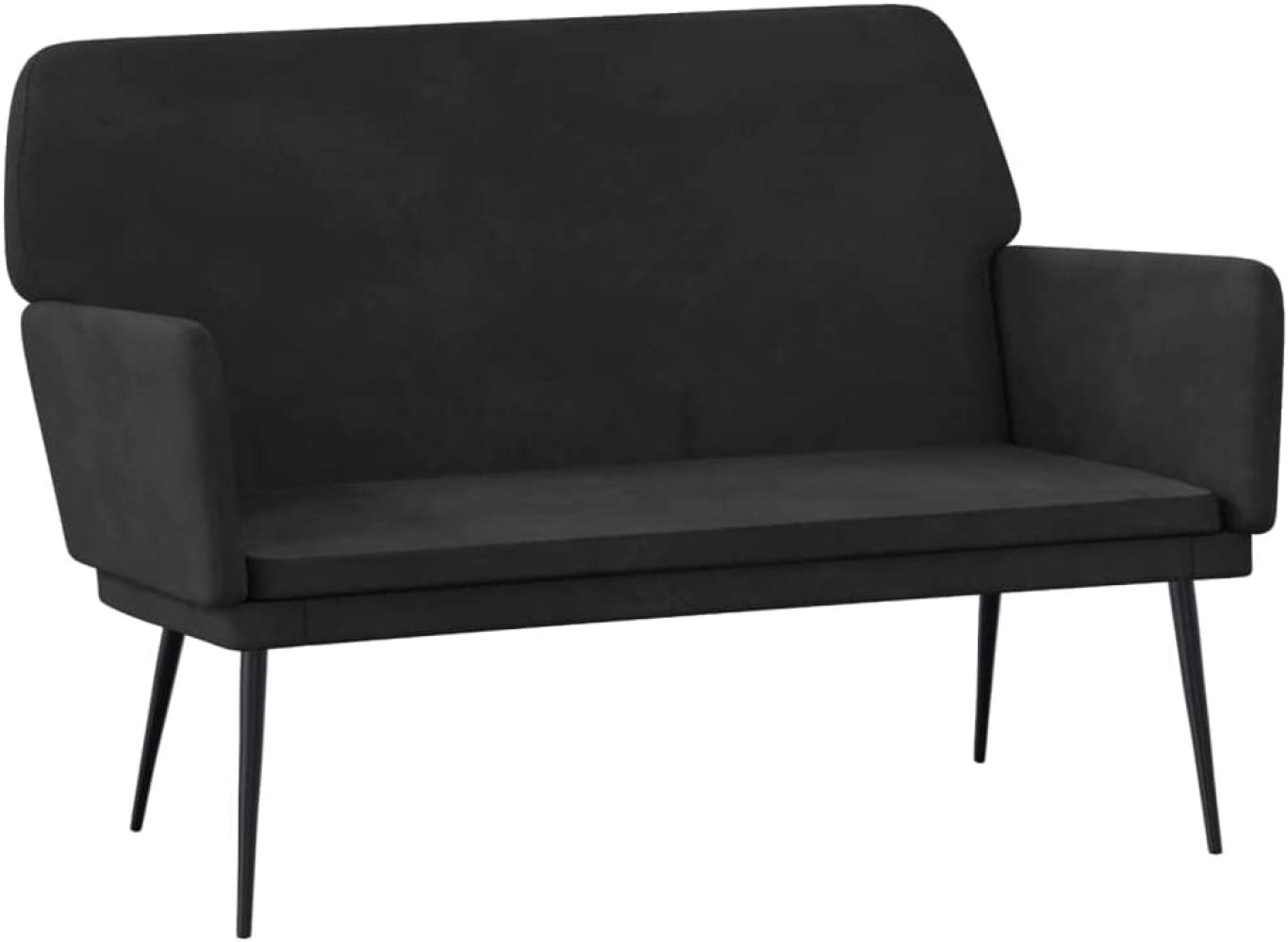 vidaXL Sitzbank Schwarz 108 x 79 x 79 cm Samt [351387] Bild 1