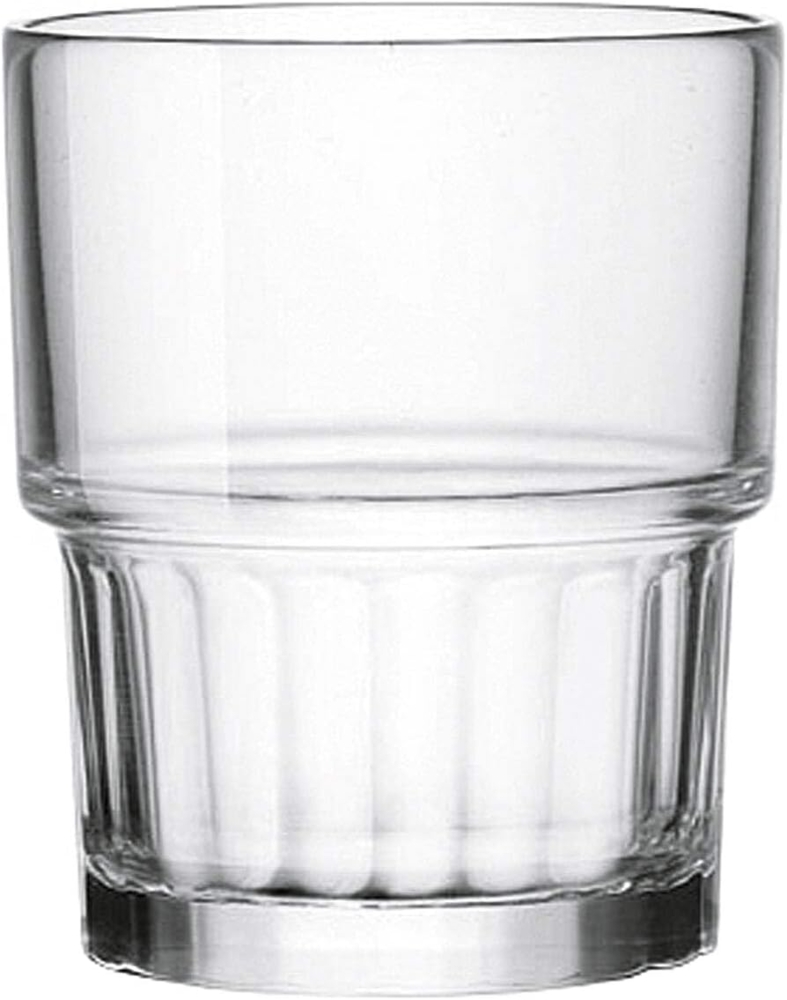 Bormioli Rocco Lyon Wasserglas 210 ml, stapelbar, gehärtetes Glas, 6 Stück Bild 1