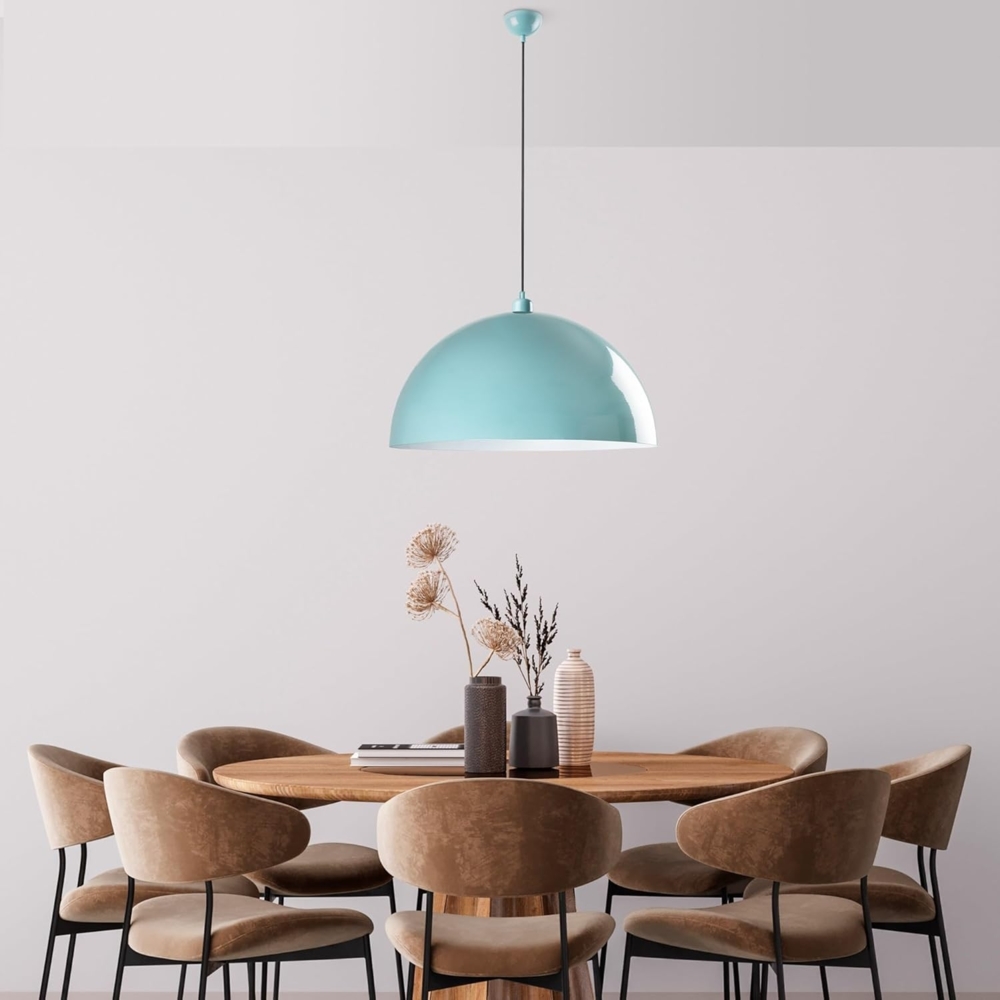 Kronleuchter, 'Kure', 135 x 35 x 35, Türkis Bild 1