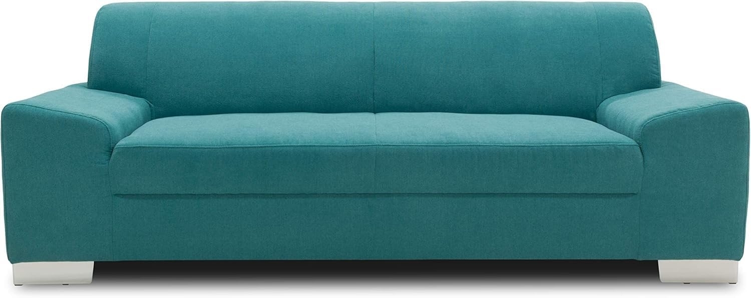 DOMO Collection Sofa Alisson, 3er Couch, 3-Sitzer, 3er Garnitur, 199 x 83 x 75 cm, Polstergarnitur in türkis Bild 1