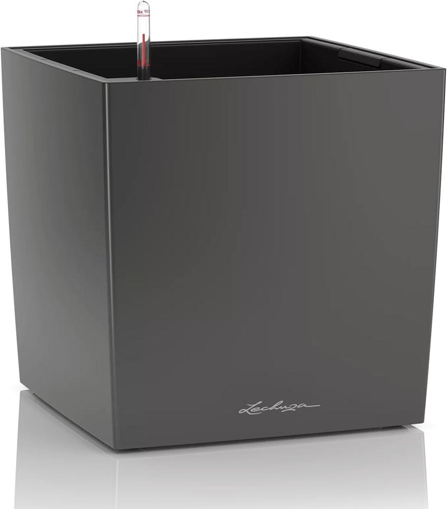 LECHUZA CUBE Premium 30 anthrazit metallic 16463 Bild 1