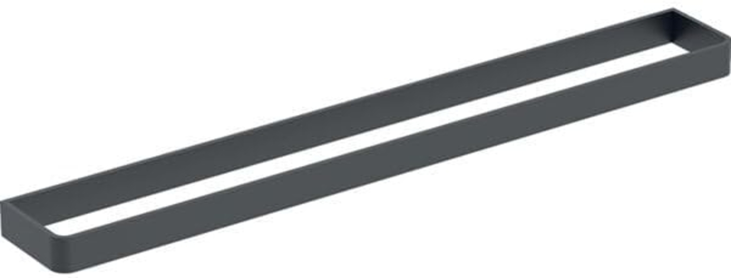 Geberit iCon Handtuchhalter, für Badezimmermöbel, 42mm, 502.328, Farbe: schwarz matt / Aluminium pulverbeschichtet - 502.328.14.1 Bild 1