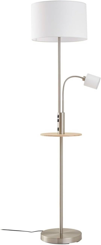 Lindby Stehlampe Aovan, Metall, Alu IP20, 1 x 15 W LED E27 + 1 x 10 W LED E14 Bild 1