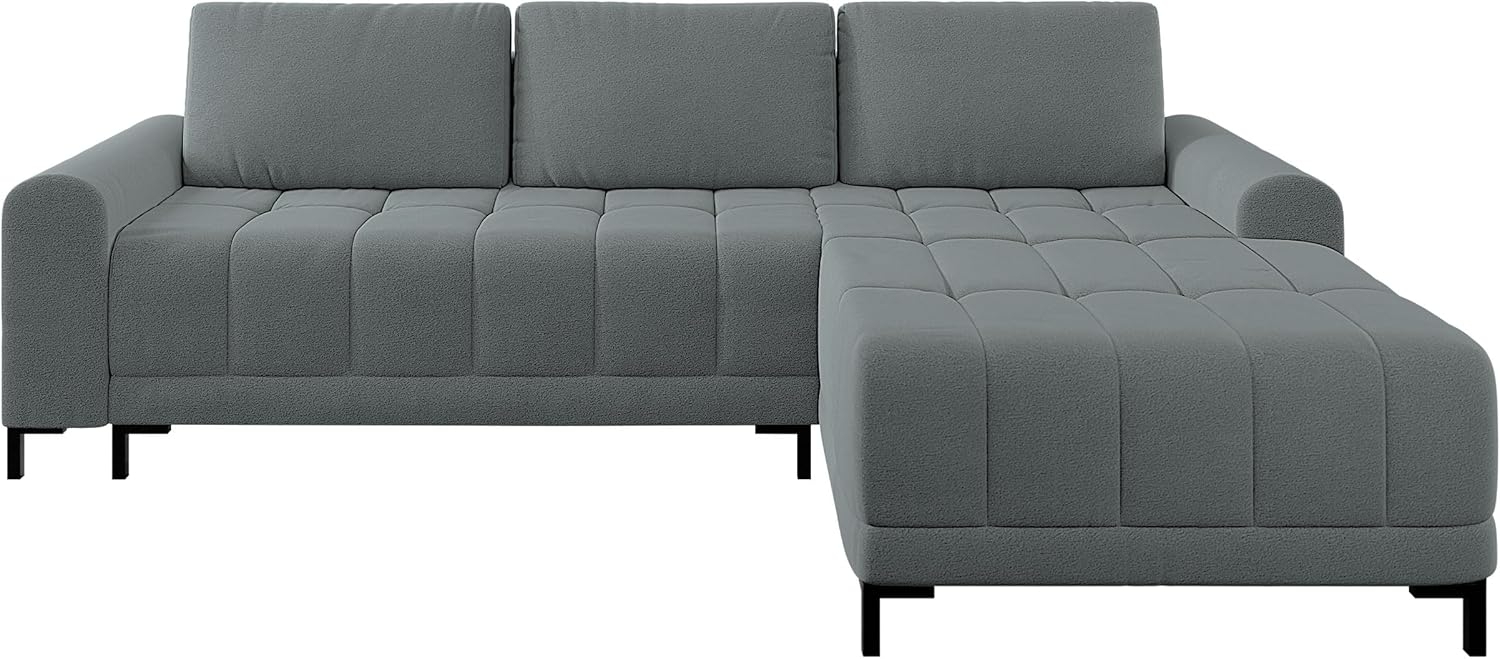 Ecksofa Aurezi L mit Bettkasten und Schlaffunktion (Farbe: Velo 635, Seite: Rechts) Bild 1