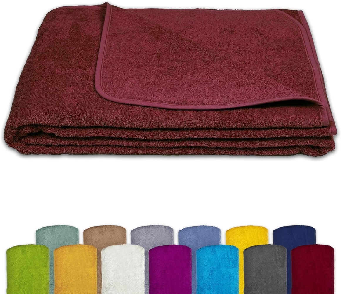 Wohndecke Frotteedecke, KiGATEX, 100% Baumwolle, 150 x 200 cm Bild 1