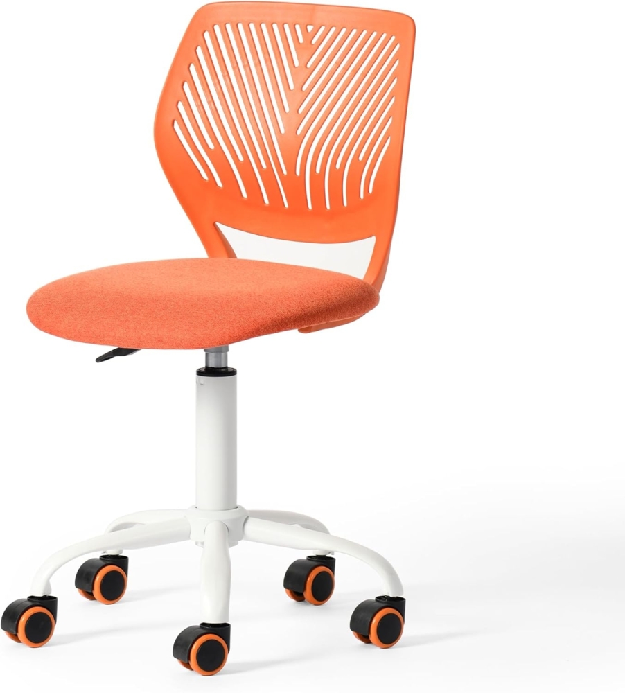 FurnitureR Home Office Stuhl, ergonomischer höhenverstellbarer Drehstuhl mit Rollen, moderner Computerstuhl für Arbeitszimmer und Büro Bild 1