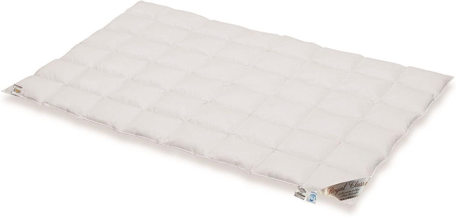 Typ Eiderdaune 100% Daune Royal Classic extra warme Winterdecke 200x200 cm Hochsteg Bild 1