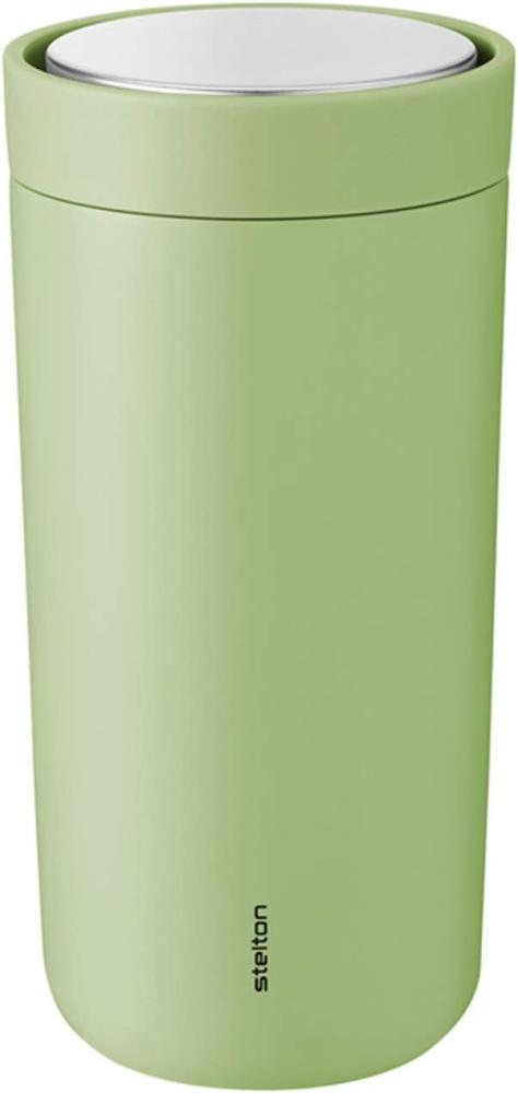 Stelton To-Go Click doppelwandig steel 0,4 L soft green Bild 1