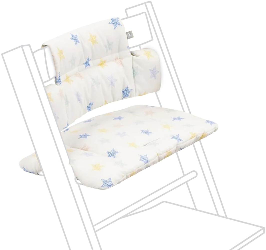 Stokke 'Classic Kissen', kompatibel mit 'Tripp Trapp' Hochstuhl, Starts Multi Weiß Bild 1