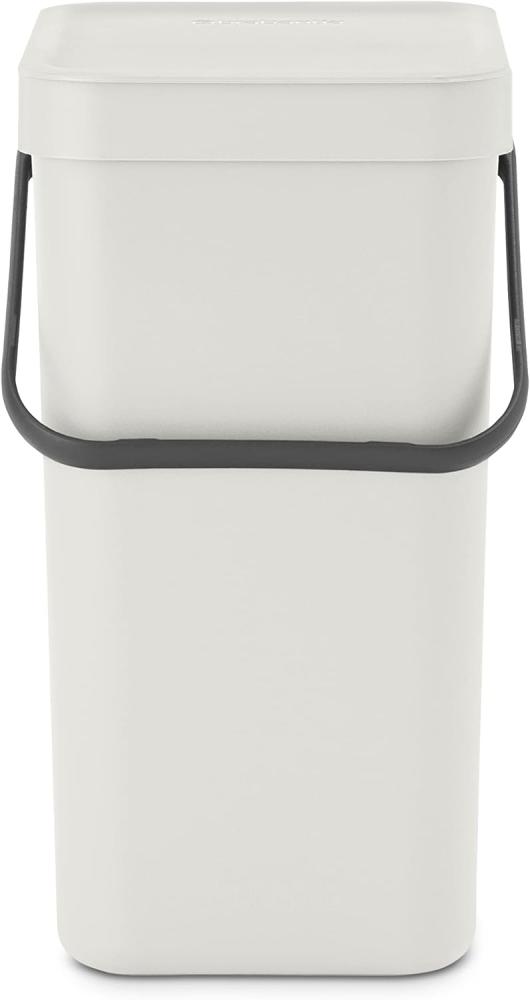 Brabantia 'Sort & Go' Abfallbehälter, Kunststoff, Light Grey, 12 Liter Bild 1