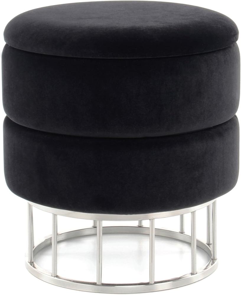 Hocker Edina 100 Schwarz Bild 1