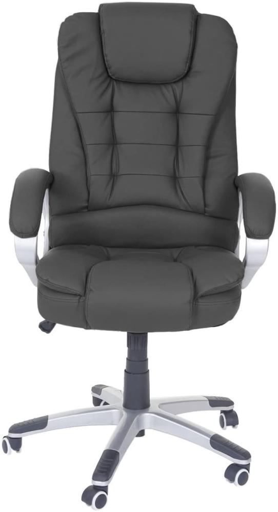 Massage-Bürostuhl Blackburn, Massagestuhl Drehstuhl Chefsessel, Kunstleder ~ schwarz Bild 1