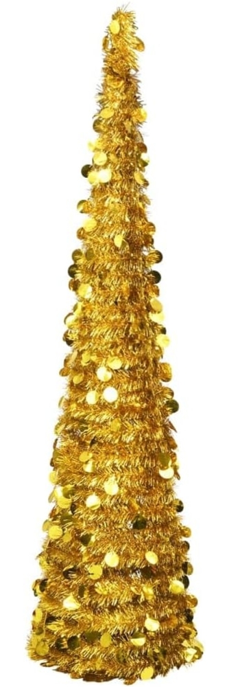 vidaXL Künstlicher Pop-Up-Weihnachtsbaum Golden 180 cm PET 320984 Bild 1