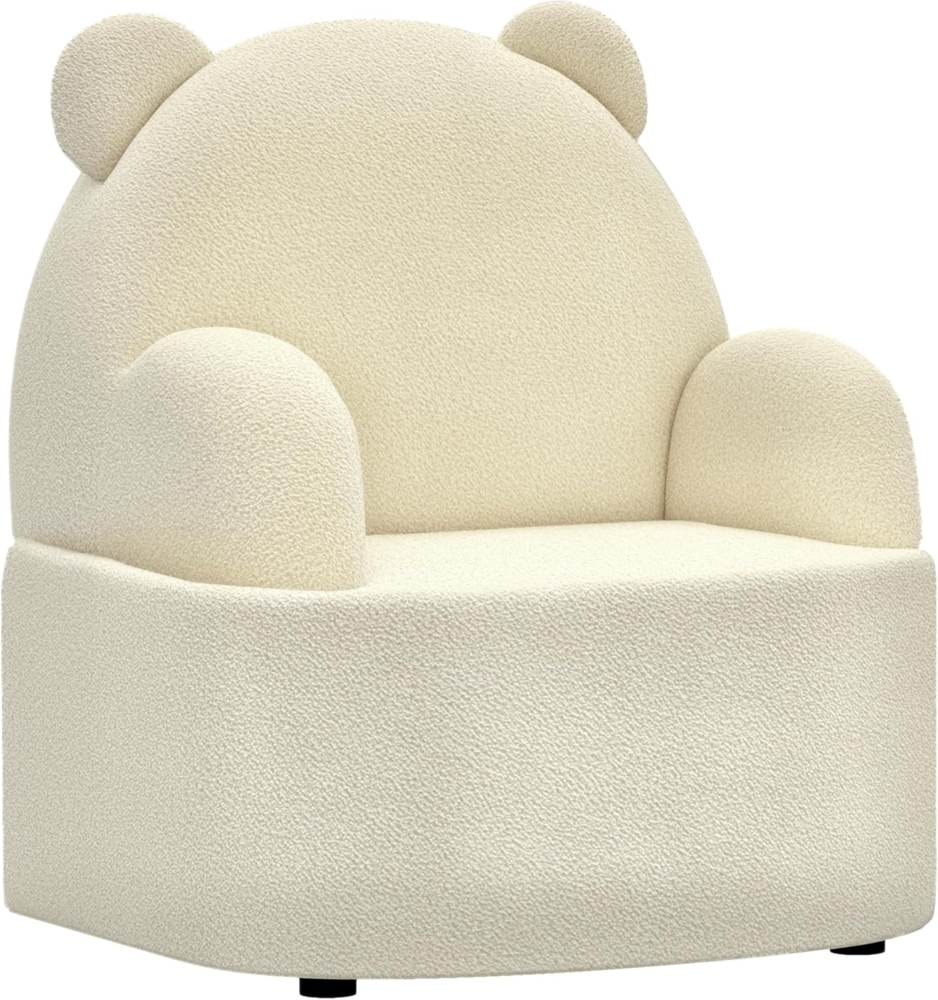 AIYAPLAY Kindersessel Kindersofa mit weicher Teddyfleece, Bärenform (Kindersessel, 1-St, Kinderstuhl), für Wohnzimmer, Schlafzimmer, Beige Bild 1