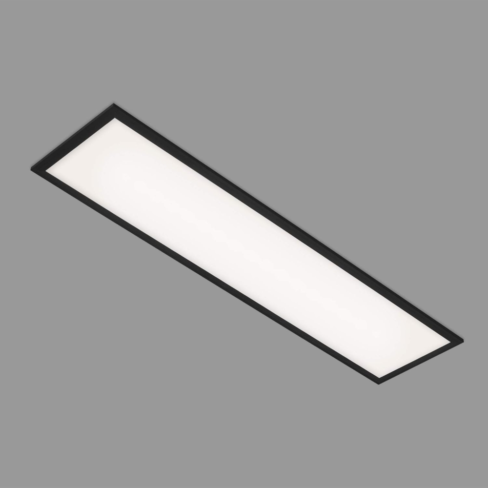 BRILONER - LED Panel, LED Deckenleuchte, Deckenlampe 22 Watt, 2. 300 Lumen, 4. 000 Kelvin, Weiß-Schwarz, 1. 000 x 250 x 60 mm (LxBxH), 7067-015 Bild 1