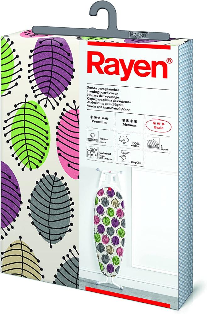 Rayen 6155. 17 Schutzhülle für Bügeln Basic, Baumwolle, Schaumstoff, Weiß, 130 x 47 x 47 cm Bild 1