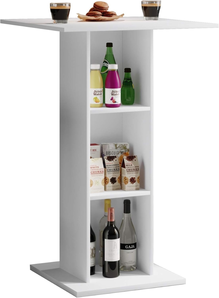 VCM Bartisch Standos 915157 Weiß H. 108 x 70 x 70 cm Bild 1