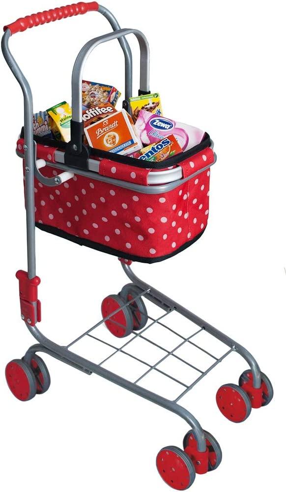 Tanner Metall Einkaufswagen mit Tragekorb und 40 Miniaturen Bild 1