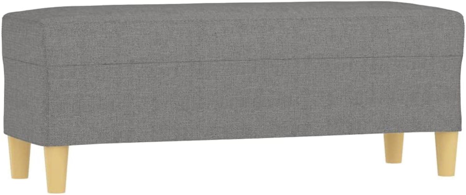 vidaXL Sitzbank Dunkelgrau 100x35x41 cm Stoff 349376 Bild 1