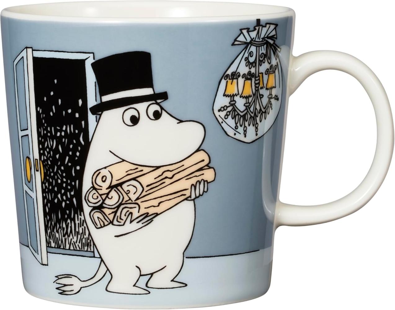 Arabia Moomin Becher 0,3 L Moominpappa grey Bild 1