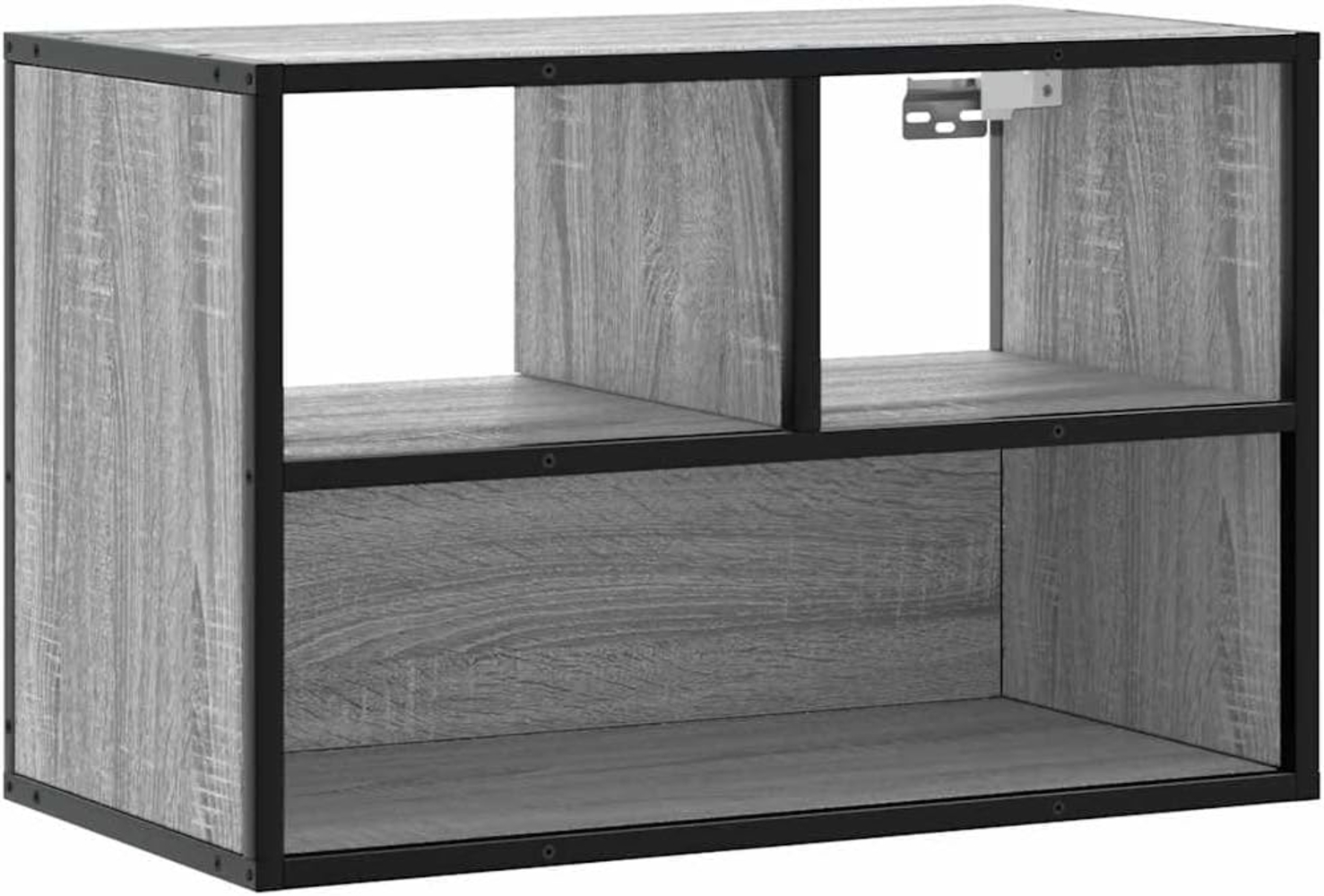 TV-Schrank Grau Sonoma 60x31x39,5 cm Holzwerkstoff und Metall Bild 1