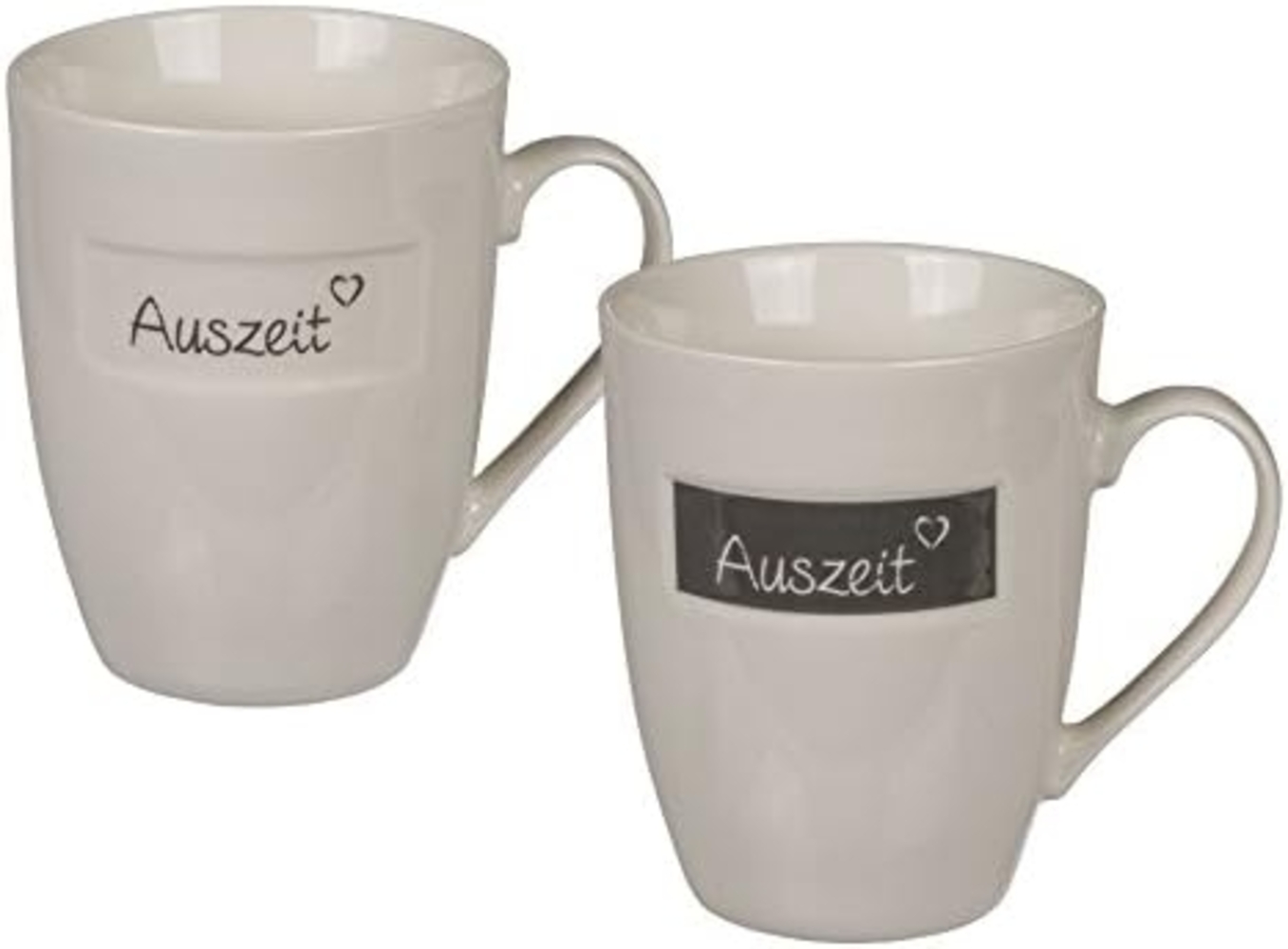 Tasse - Auszeit - aus Keramik - 10 cm - 1 Stück Bild 1