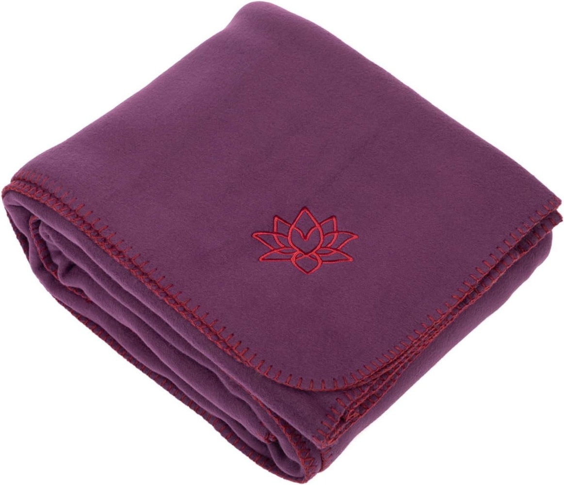 Wohndecke Yogadecke ASANA BLANKET dunkel aubergine, bodhi Bild 1