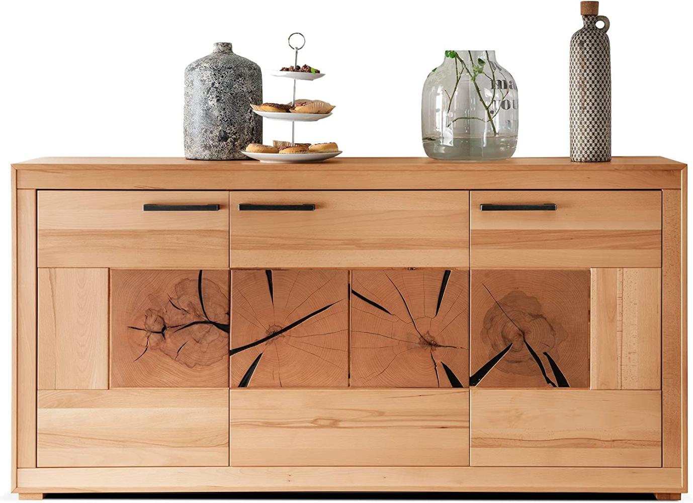 Möbel-Eins PASSERO Sideboard I, Material Massivholz, Kernbuche geölt Bild 1