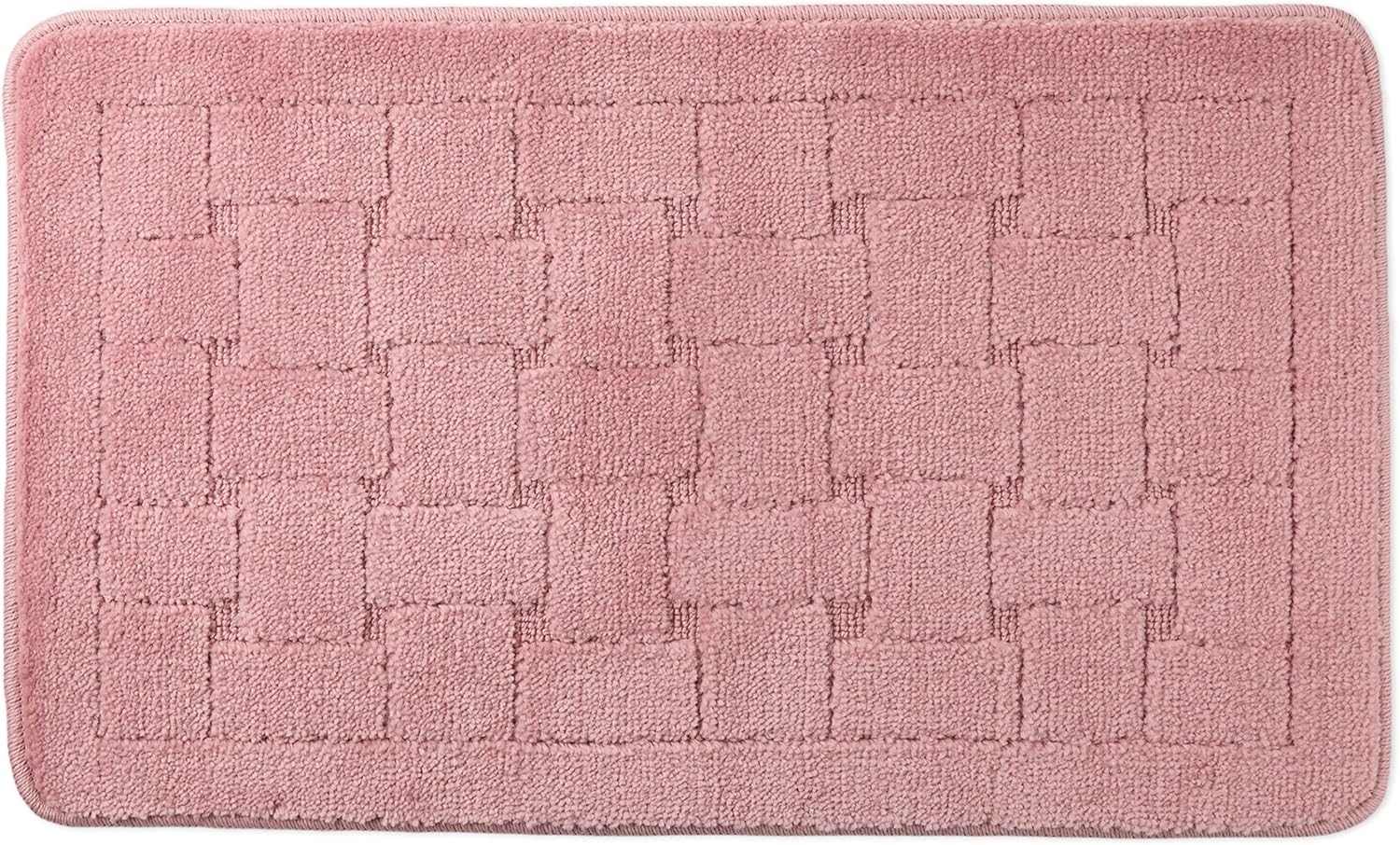 Emma Barclay Orkney Badematte, Crosshatch, 45x75 cm, Blush Pink Bild 1