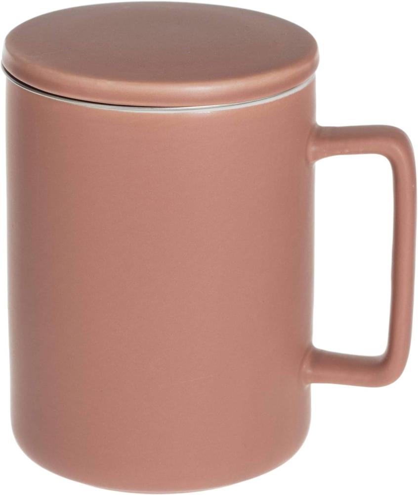 Teebecher mit Sieb und Deckel NATURE, 400 ml, taupe Bild 1