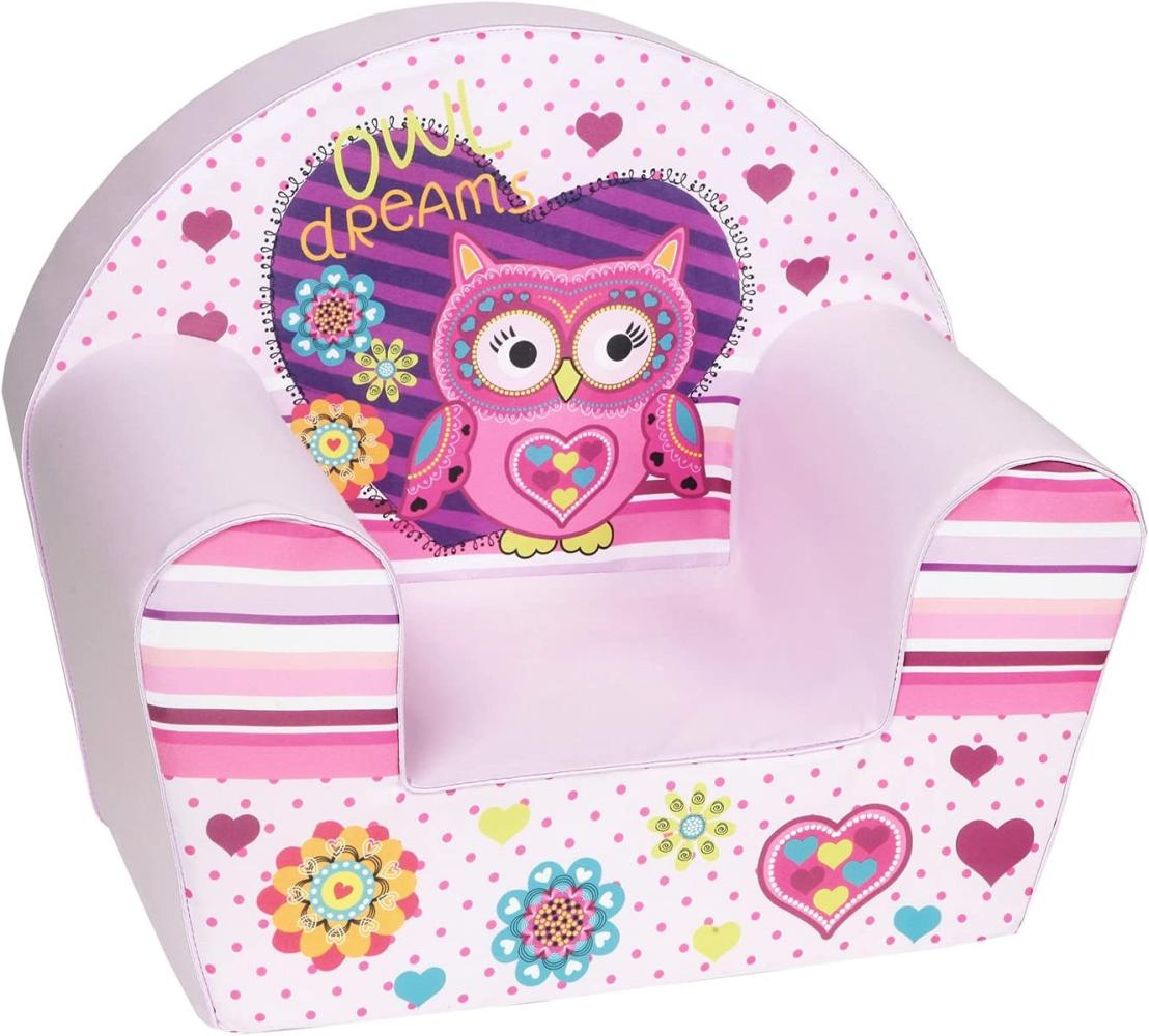 Knorrtoys 'Owl' Kindersessel rosa Bild 1