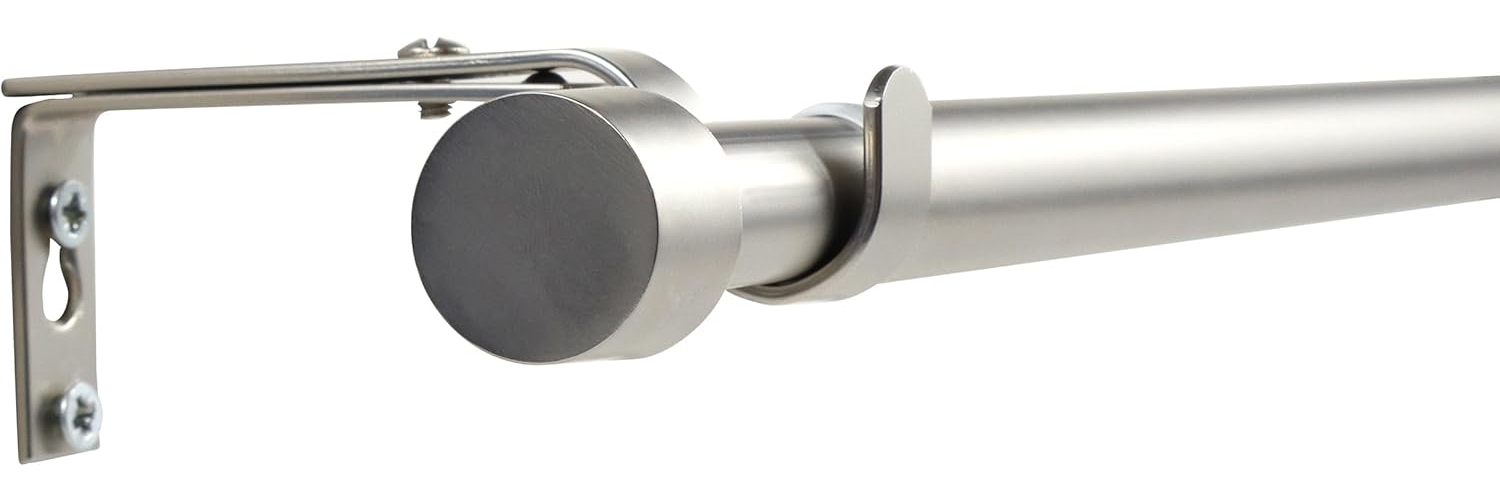 Deco-Raum Gardinenstange Flexa Stilgarnitur Set ausziehbar, Ø 19 mm, 1-läufig, ausziehbar, Wandmontage, verschraubt, Metall, perfekt für Dekoschals Gardinen Bild 1