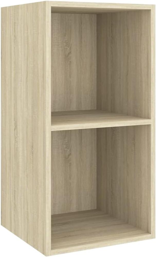 vidaXL TV-Wandschrank Sonoma-Eiche 37x37x72 cm Holzwerkstoff 805474 Bild 1