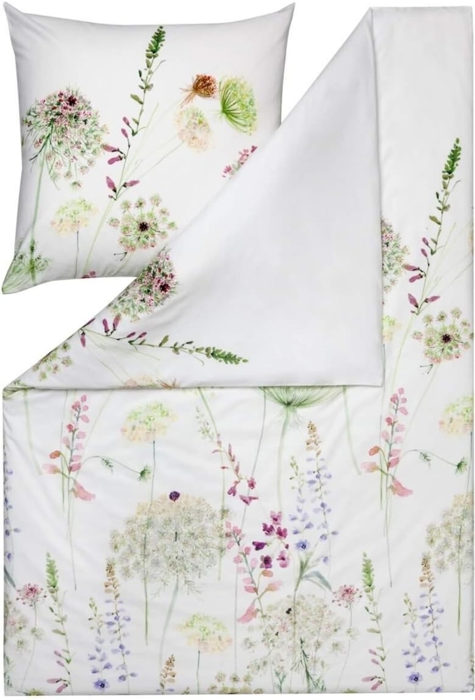 Estella Bettwäsche Meadow 4406 530 Grün Kuschelflanell, Flanell, 2 teilig, Floral Bild 1