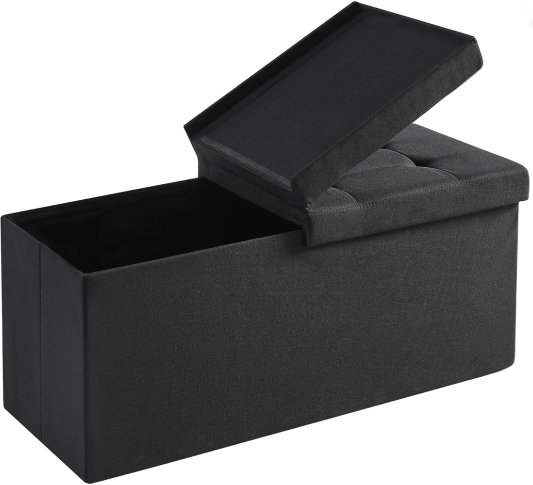 Zedelmaier Sitzbank mit Stauraum, Sitzhocker Faltbar Sitztruhe belastbar bis 300 kg, Deckel Abnehmbar, Bild 1