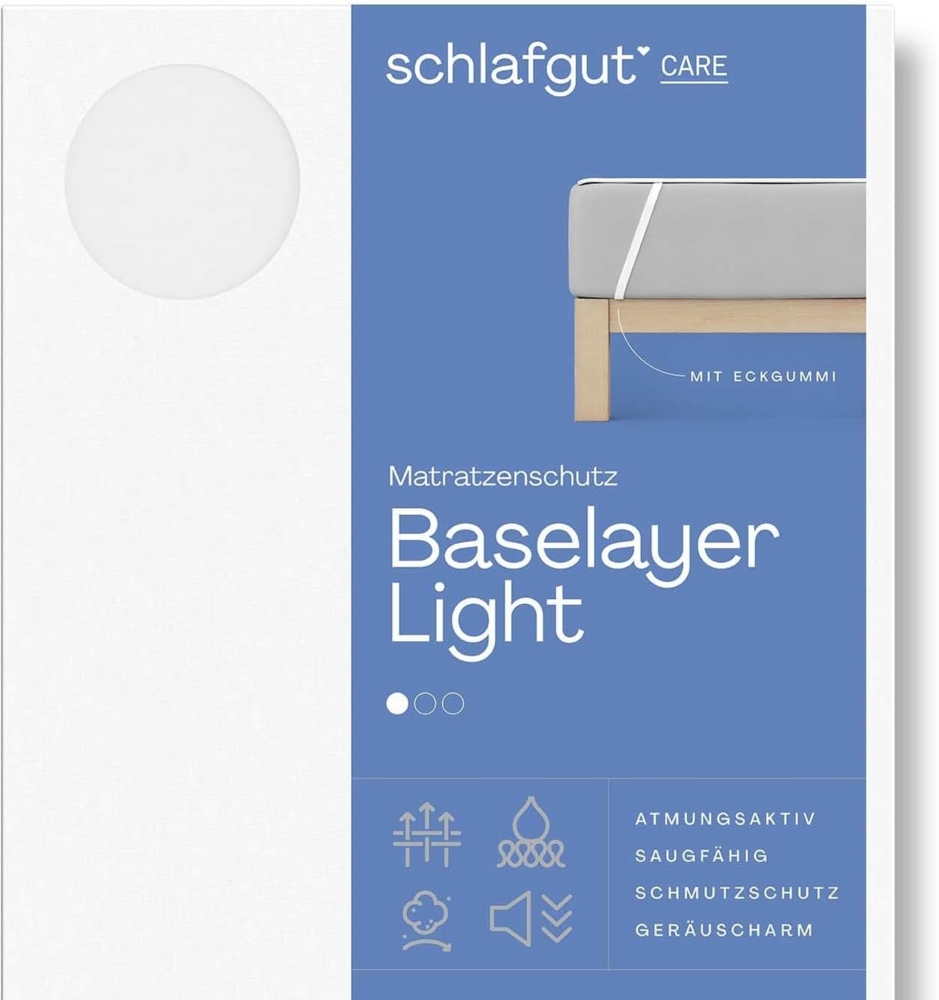 Matratzenauflage Baselayer Matratzenschutz Light Schlafgut, mit Eckgummis Bild 1