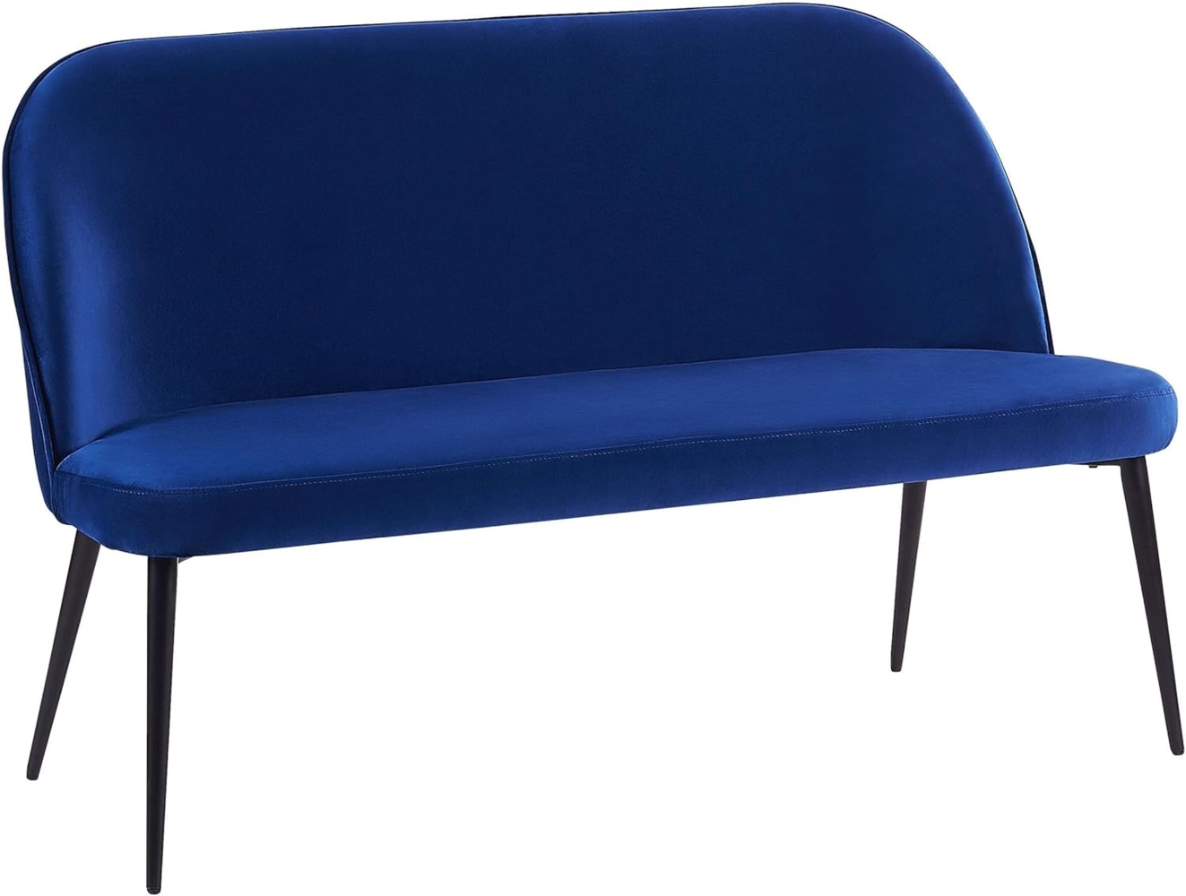 2-Sitzer Sofa Samtstoff marineblau OSBY Bild 1